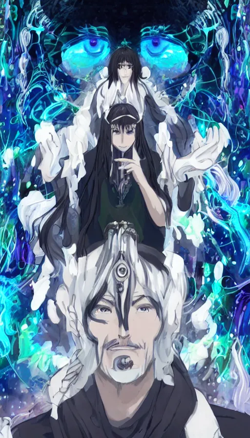 Image similar to portrait of a digital shaman, by wit studio