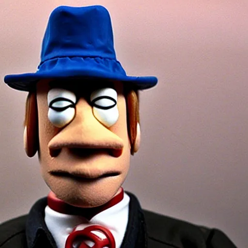 Prompt: bob odenkirk as saul goodman as a muppet