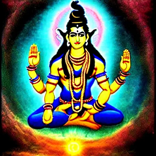 Image similar to lord shiva creating the multiverse