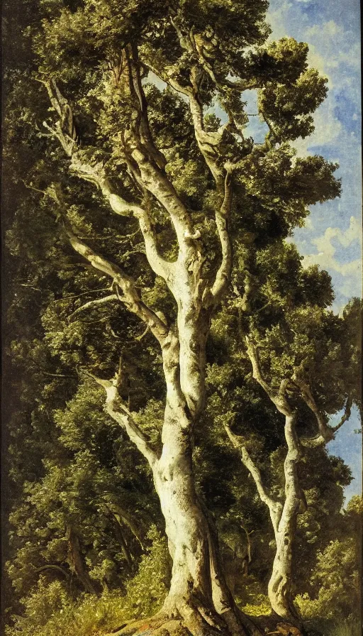 Image similar to atlas texture map megascans, tree, white background illustrated by eugene von guerard, ivan shishkin, john singer sargent