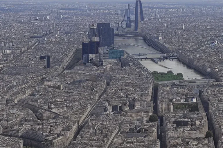 Image similar to a big dog attacking paris, 4k