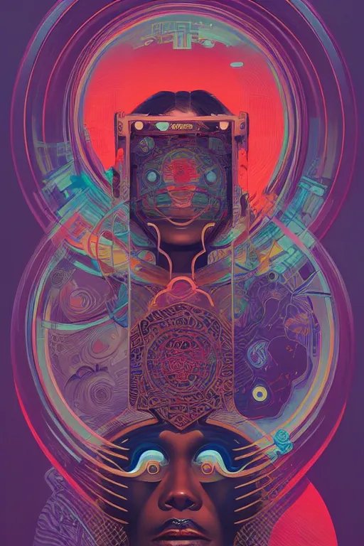 Image similar to portrait of godel's consistency of the axiom of choice, by tristan eaton, victo ngai, peter mohrbacher, artgerm,