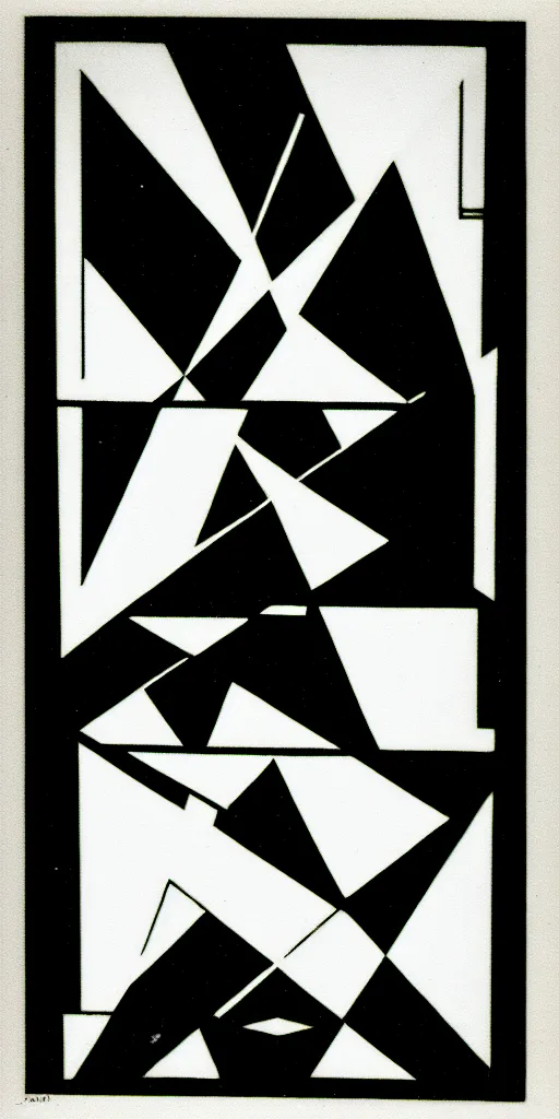Prompt: geometric the magician tarot card by karl gerstner, minimal, black and white monochrome, bordered, centered, in frame, 8 k scan