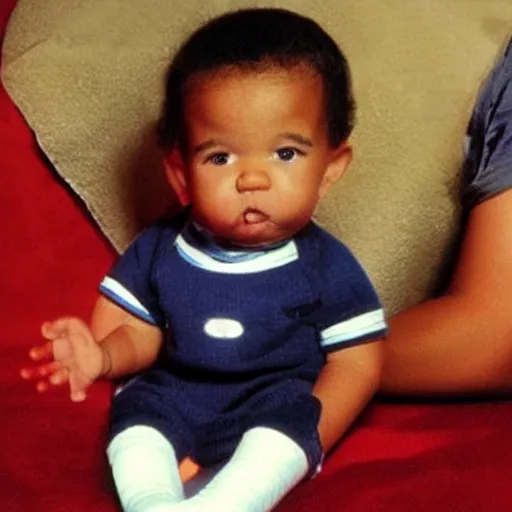 Prompt: Obama as a cute baby
