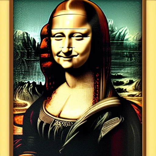 Image similar to the (monalisa) perfectly symmetrical