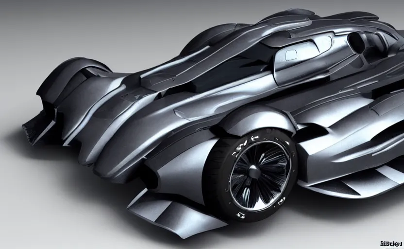 Image similar to A 2025 Batmobile Concept, studio lighting, extreme detail, very high quality, unreal engine