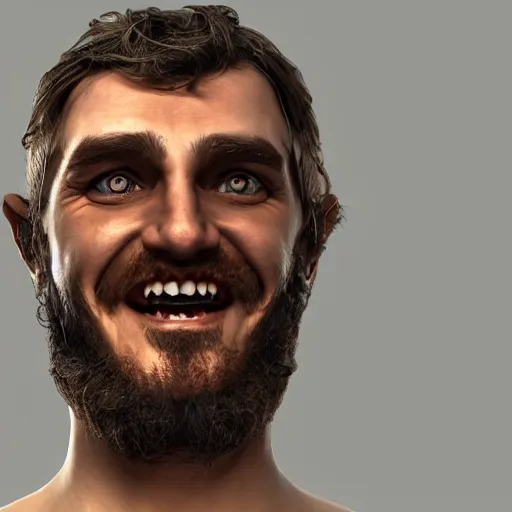 Prompt: a 3 / 4 portrait of a crazy eyed greek god, by antonio mello, 3 d nft, cgsociety, rendered in maya