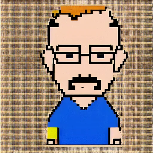 Prompt: Walter White as an Earthbound npc sprite
