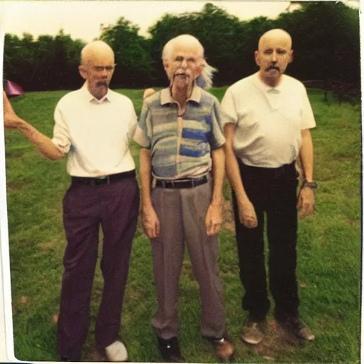 Image similar to found polaroid photo of trash humpers