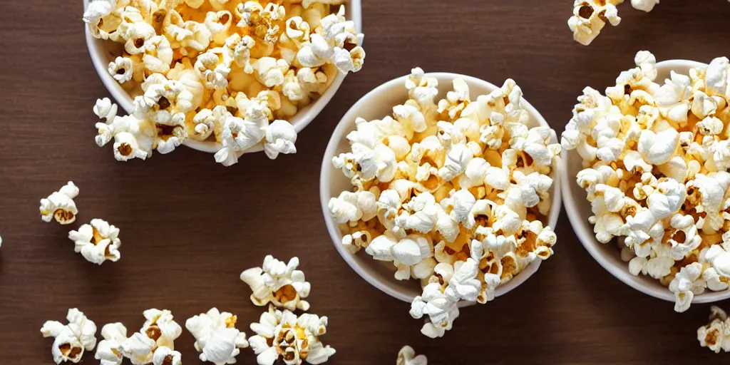 Prompt: All the popcorn in the world in one place