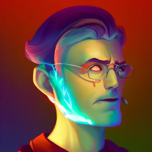 Image similar to Portrait of the demiurge, a faceless god, maker of the universe, mattepainting concept Blizzard pixar maya engine on stylized background splash comics global illumination lighting artstation lois van baarle, ilya kuvshinov, rossdraws