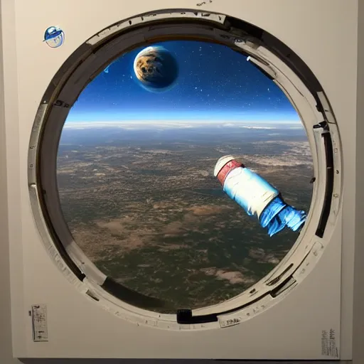 Image similar to a window to space