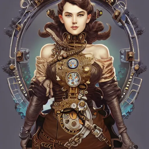 Prompt: steampunk super mario, masterpiece, intricate, elegant, highly detailed, digital painting, artstation, concept art, smooth, sharp focus, illustration, art by artgerm and greg rutkowski and alphonse mucha and uang guangjian and gil elvgren and sachin teng, symmetry!!