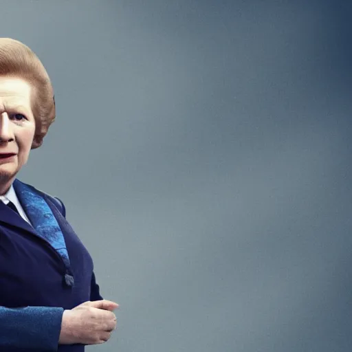 Prompt: limmy brian limond as margaret thatcher, realistic, wide shot, sunny lighting, octane render, hyper realistic, high quality, highly detailed, hd, beautiful, cinematic, 8 k, unreal engine, facial accuracy,