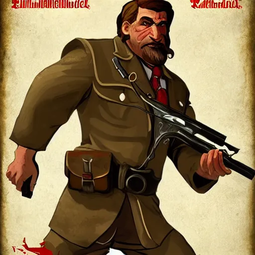 Image similar to ! detailed photorealistic pictures of saint neanderthalensis poster proganda about revolution, he holding red flags, with revolution logo, in the style of bioshock infinite art style and gta chinatown wars art style.