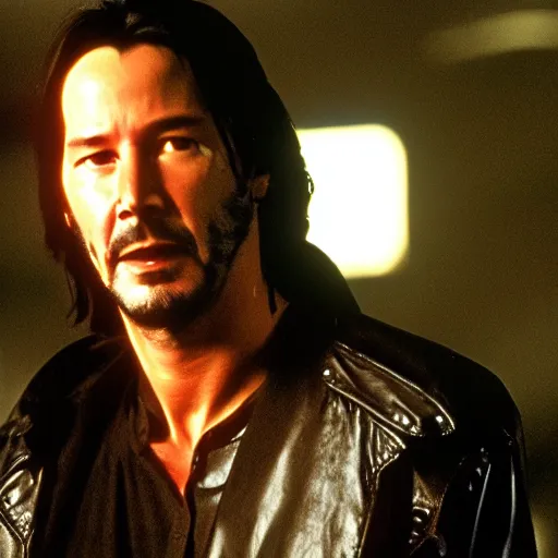 Image similar to Keanu Reeves in The Terminator movie