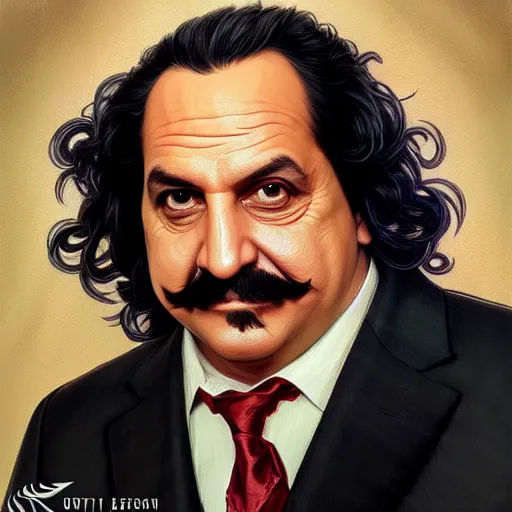 Prompt: handsome Ron Jeremy as President of United States of America as GTA character , western, fantasy, closeup, D&D, intricate, elegant, highly detailed, digital painting, artstation, concept art, matte, sharp focus, illustration, art by Artgerm and Greg Rutkowski and Alphonse Mucha