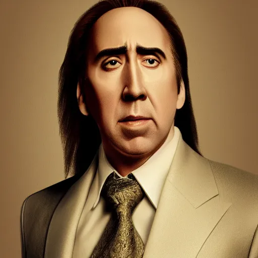 Prompt: nicholas cage dressed like a minon, highly detailed, 8k