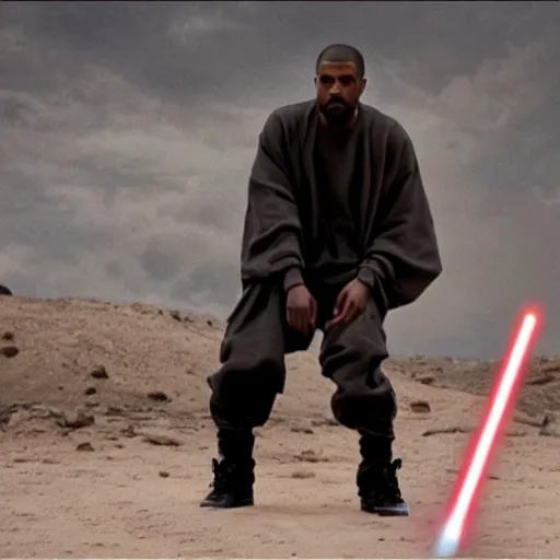 Image similar to Movie still of Kanye West in Star Wars