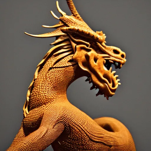 Image similar to statue of a dragon