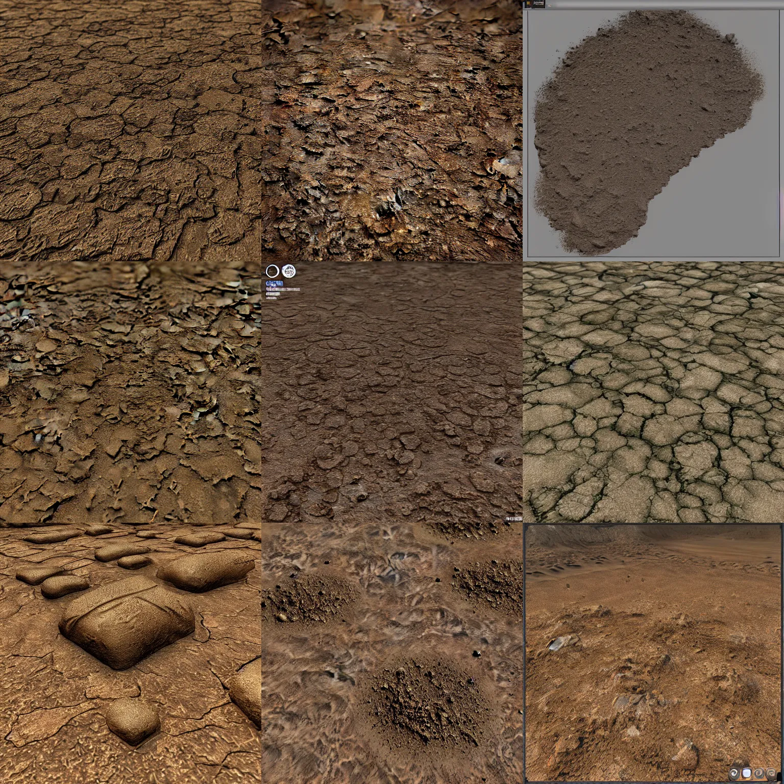 Prompt: dirt texture, unreal engine, 1024x1024, substance designer