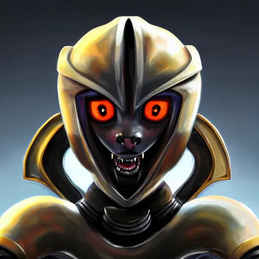 Image similar to close up bust of a cute stunning robot anthropomorphic female dragon, with sleek silver armor, a black OLED visor over the eyes, looking at the camera, her dragon maw open in front of the camera, camera looking down into the detailed living maw, about to consume you, on the beach at sunset, highly detailed digital art, furry art, anthro art, sci fi, warframe art, destiny art, high quality, 3D realistic, mawshot, dragon art, Furaffinity, Deviantart