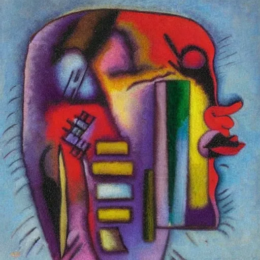 Prompt: 3d face by Kandinsky