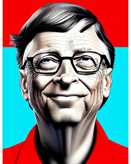 Prompt: bill gates in the style of cuban communist propaganda poster art in the year 1 9 8 7 ultra realistic, concept art, intricate details, highly detailed, photorealistic, octane render, 8 k, unreal engine. art by artgerm and magali villeneuve