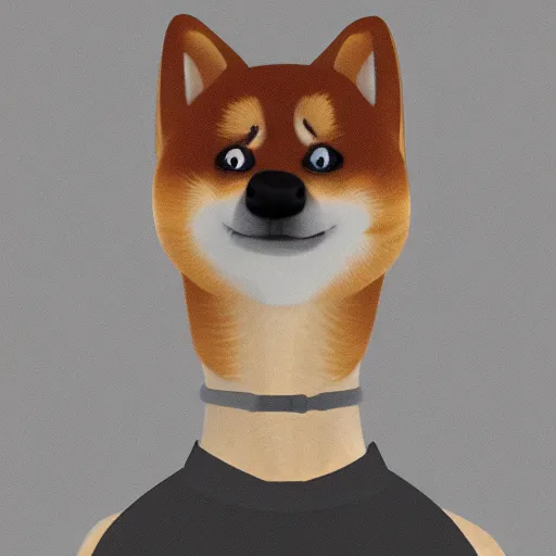 Prompt: cartoon of an anthropomorphic shiba inu fursona, profile picture, highly detailed artwork, furry art, pixiv, furaffinity, DeviantArt, trending on artstation,