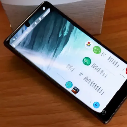 Image similar to mrwhosetheboss reviewing a quantum smartphone