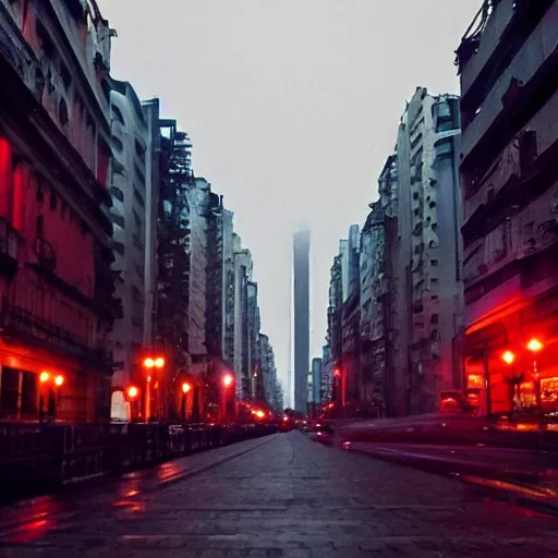Image similar to Buenos Aires in the style of blade runner