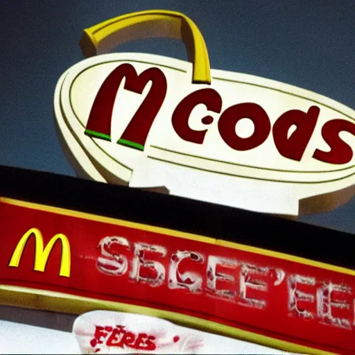 Prompt: secret files of mcdonald's