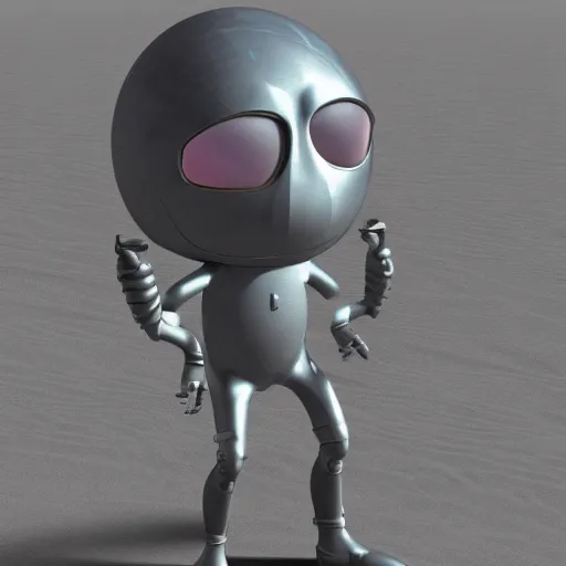 Prompt: a sad Roswell grey alien trying to repair his crashed burning spacecraft in the desert, a hologram by Alan Bean, featured on zbrush central, hurufiyya, zbrush, polycount, airbrush art