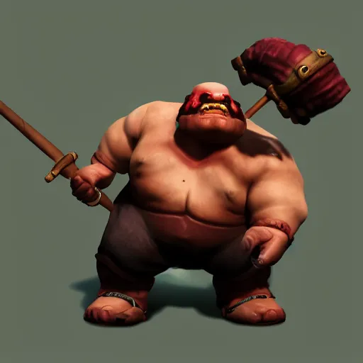 Prompt: pudge from dota 2, CryEngine, 8k