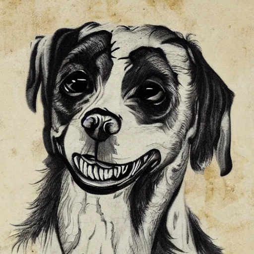 Image similar to a zombie dog in the style of H. R. Geiger, highly detailed, hyperrealistic