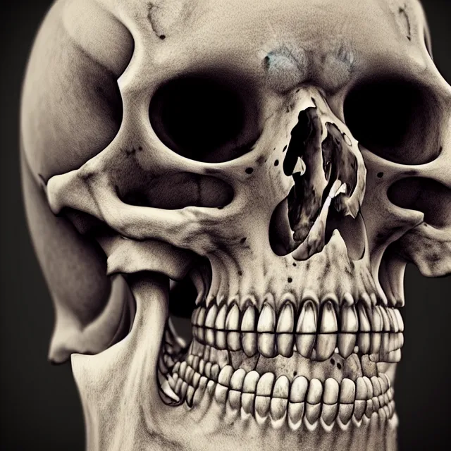 Prompt: perfectly centered close up portrait, skeleton pirate, highly detailed, character concept, unreal engine 5, candid photography, by anne stokes