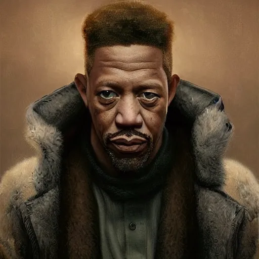 Image similar to hyperrealistic mixed media high resolution painting of Benjamin Hammond Haggerty Macklemore Morgan Freeman, stunning 3d render inspired art by István Sándorfi and Greg Rutkowski and Unreal Engine, perfect facial symmetry, dim volumetric lighting, 8k octane beautifully detailed render, full body shot, post-processing, extremely hyper-detailed, intricate, epic composition, highly detailed attributes, highly detailed atmosphere, cinematic lighting, masterpiece, trending on artstation, very very detailed, masterpiece, stunning, flawless completion, lifelike texture, perfection,