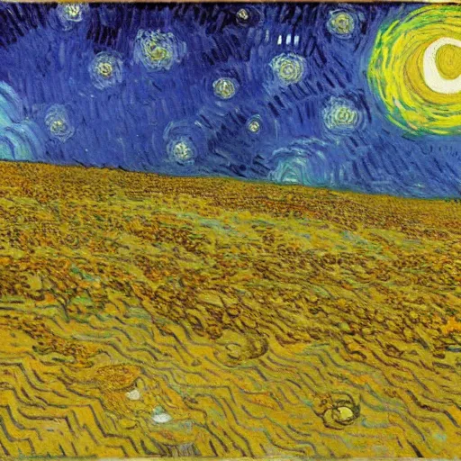 Prompt: the end of the world, painted by vincent van gogh