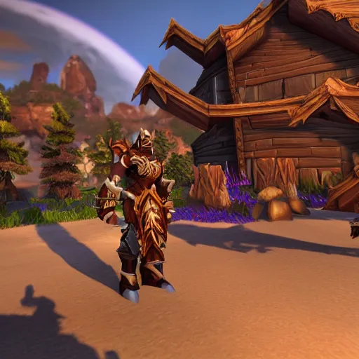 Prompt: World of Warcraft but made with Unreal Engine 5