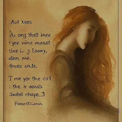 Image similar to as we rest here alone like notes on a page, the finest to compose could not play our pain with a candle through time, i could still see your ghost, but i can't close my eyes, for it for it is there where you haunt me most, illustration