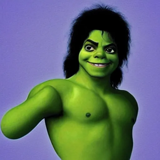 Prompt: “Michael Jackson as Shrek”