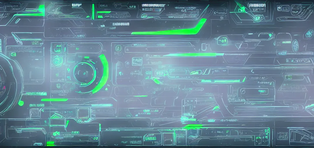 Image similar to scifi hud design elements, fui, interface, sharp details, highly detailed