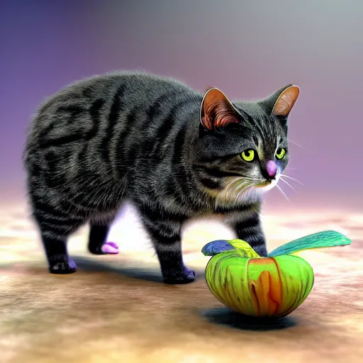 Prompt: cat beatle HD photo 3d nature magazine