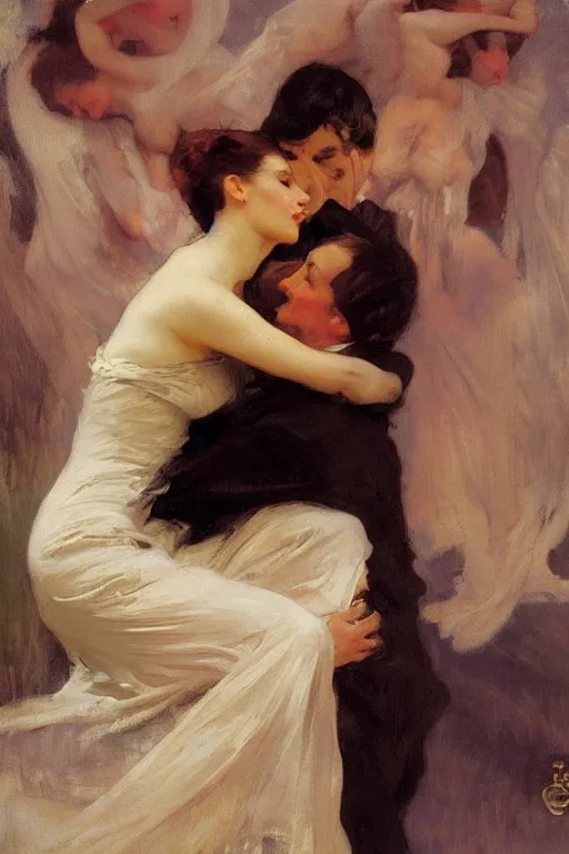 Image similar to elegant romantic portrait photo by greg manchess, mucha, william adolphe bouguereau, john singer sargent, sorolla, winslow homer, dean cornwell, james gurney, kilin eng, ilya repin, alfred cheney johnston,