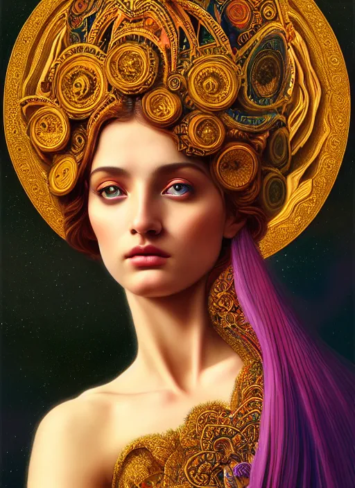 Image similar to portrait of a beautiful young goddess' face merging with a cathedral building, unusual beauty, etheric, outworldly colours, emotionally evoking symbolic metaphors, head in focus, fantasy, ornamental, intricate, elegant, highly detailed digital painting, artstation, concept art, painterly, golden ratio, sharp focus, illustration, art by John William Godward and Zdzisław Beksiński,