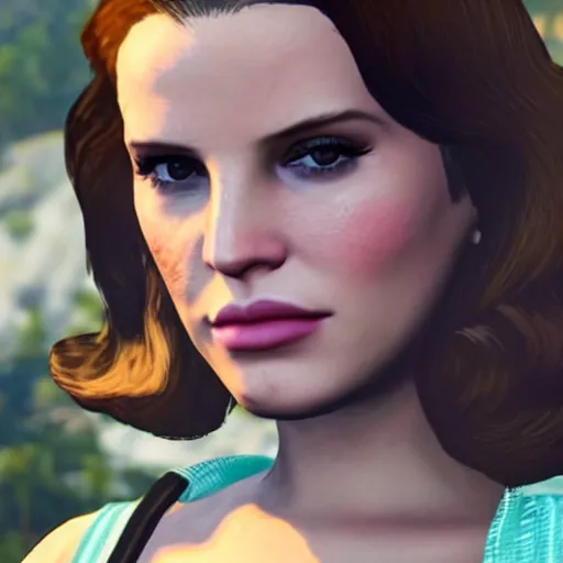 Image similar to lana del rey in gta 5