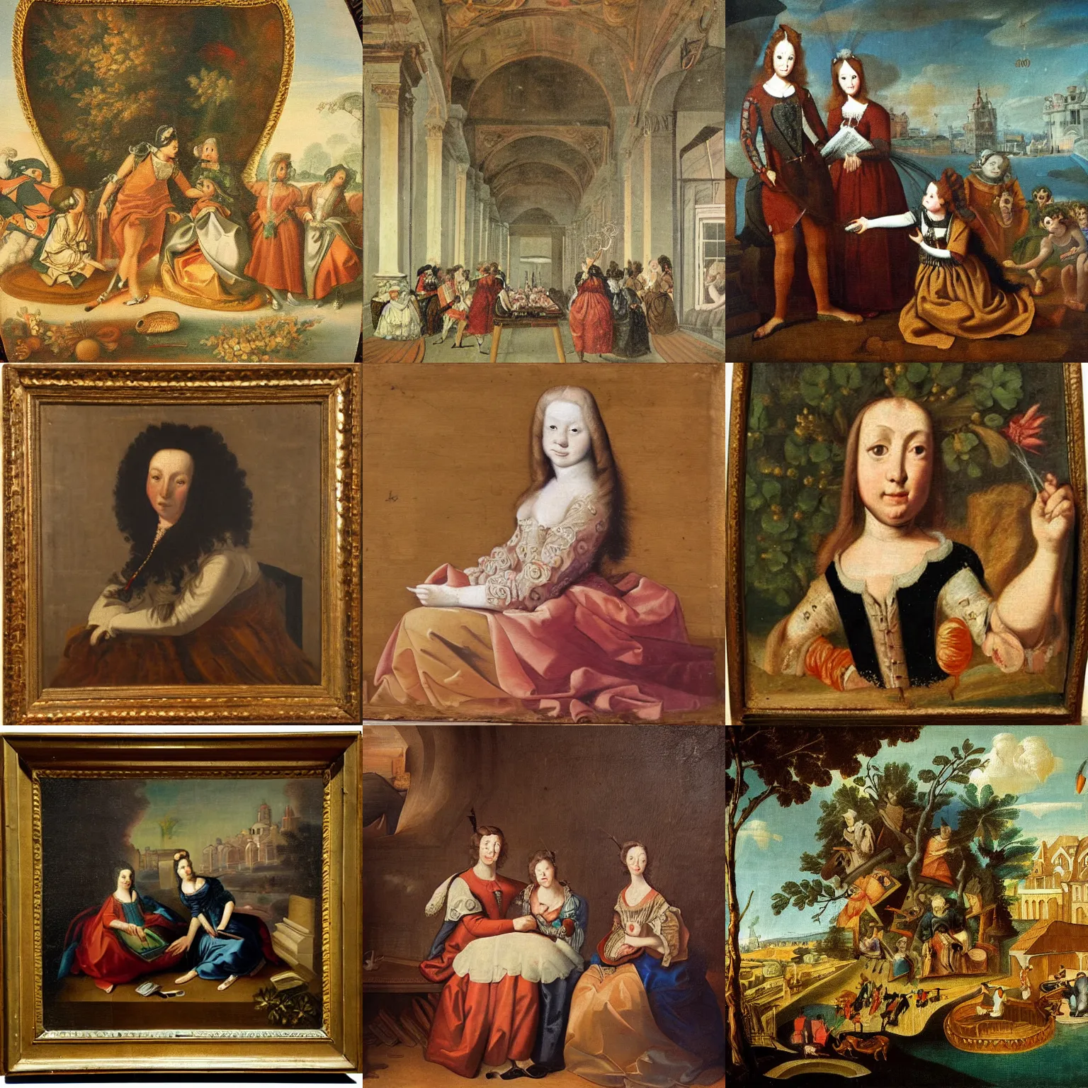 Prompt: artistic painting from the year 1 6 7 0