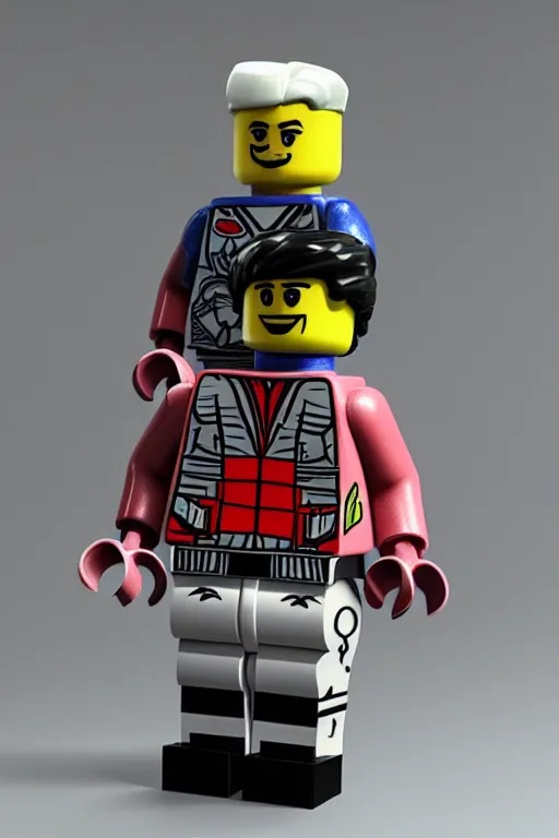 Prompt: muscular lego minifigure, photorealistic, highly detailed,