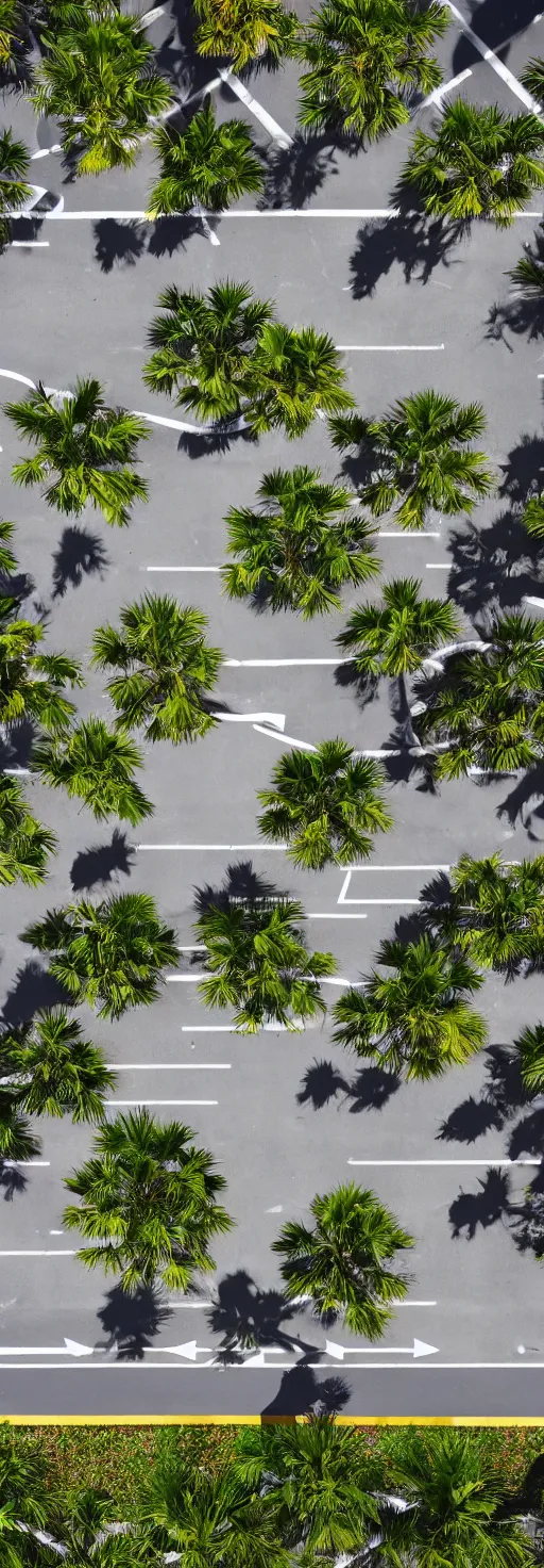 Prompt: satellite photo of sidewalk, palm trees, bicycles straight lines, accessible for the disabled, by professional photographer, 8 k resolution, photo, high quality