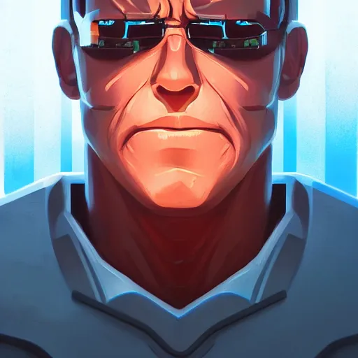 Image similar to face icon stylized minimalist the terminator, loftis, cory behance hd by jesper ejsing, by rhads, makoto shinkai and lois van baarle, ilya kuvshinov, rossdraws global illumination